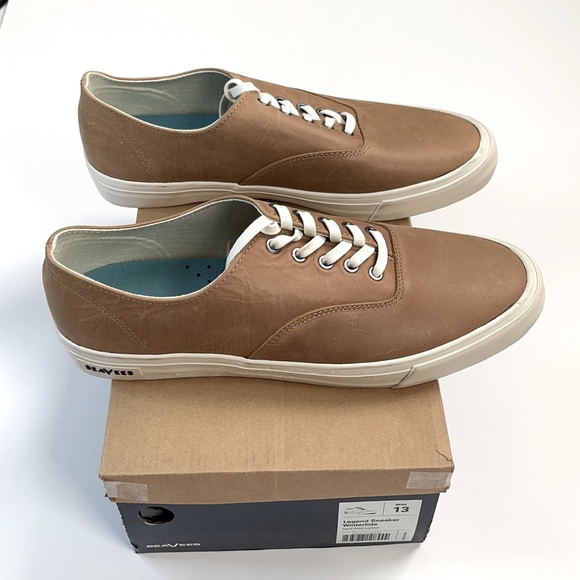 SeaVees | Men’s Legend Leather Boat Sneaker Wintertide - Picture 4 of 6